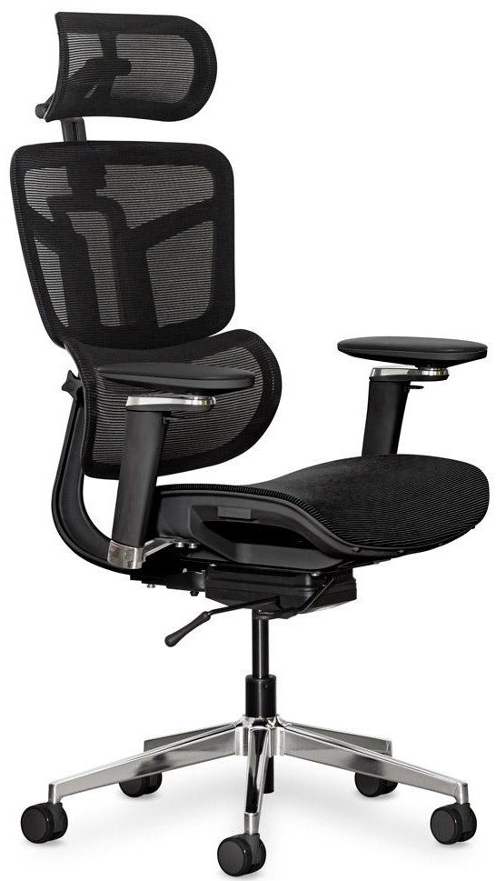 Крісло офісне Mealux S4 Air Black (арт. HF-S4 M/B)